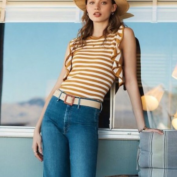 Anthropologie Tops - Anthropologie | flutter sleeve sweater NWT medium